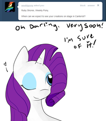 Size: 680x780 | Tagged: safe, artist:moonblizzard, rarity, g4, ask, female, rarity answers, solo, tumblr