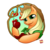 Size: 1000x1000 | Tagged: safe, artist:norang94, applejack, g4, apple, clothes, female, food, frame, portrait, solo