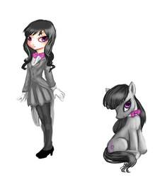 Size: 3500x4000 | Tagged: safe, artist:sironien-winter, octavia melody, human, g4, duo, human ponidox, humanized, light skin