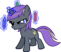 Size: 3000x2543 | Tagged: safe, artist:slowlearner46, oc, oc only, oc:luminous, crystal, female, filly, gem, magic, solo