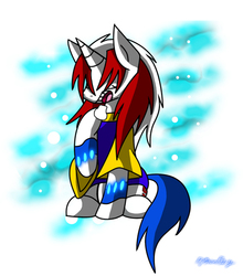 Size: 500x568 | Tagged: safe, artist:djmoonray, pony, digital art, ponified, smokescreen, solo, transformers, transformers prime