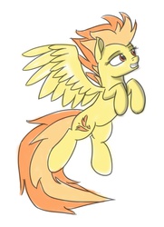 Size: 711x981 | Tagged: safe, artist:lovablerobot, spitfire, g4, female, solo