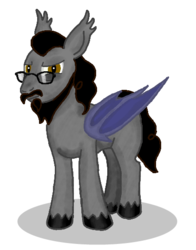 Size: 422x537 | Tagged: safe, artist:ridleywolf, oc, oc only, bat pony, pony, ponysona, solo