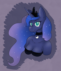 Size: 1280x1493 | Tagged: safe, artist:dennelx3, princess luna, anthro, g4, female, solo