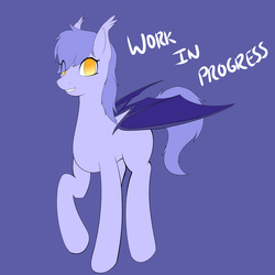 Size: 1800x1800 | Tagged: safe, artist:mythicaljazz, oc, oc only, bat pony, pony, solo