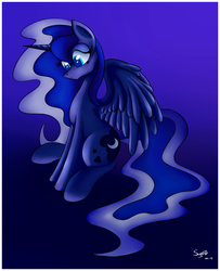 Size: 700x861 | Tagged: safe, artist:swi-rls, princess luna, g4, female, solo