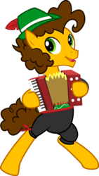 Size: 1790x3167 | Tagged: safe, artist:tourniquetmuffin, cheese sandwich, g4, accordion, bavaria, bavarian, clothes, german, germany, hat, lederhosen, male, musical instrument, polka, simple background, solo, transparent background, tyrolean, vector