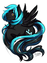 Size: 1758x2388 | Tagged: safe, artist:tartii, oc, oc only, oc:monoceros, pegasus, pony, flying, male, solo, stallion