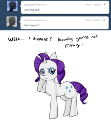 Size: 679x748 | Tagged: safe, artist:moonblizzard, rarity, g4, ask, female, rarity answers, solo, tumblr