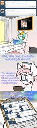 Size: 1280x4401 | Tagged: safe, artist:askincompetentlightningdust, artist:ralek, lightning dust, nurse redheart, g4, ask, comic, hospital, reading, tumblr