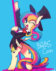 Size: 800x1023 | Tagged: safe, artist:kolshica, oc, oc only, oc:golden gates, pegasus, pony, babscon, babscon mascots, butt, clothes, hat, plot, solo, top hat