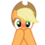 Size: 1700x1700 | Tagged: safe, artist:kuren247, applejack, g4, blushing, female, simple background, solo, transparent background, vector