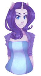 Size: 1024x1896 | Tagged: safe, artist:ringabutt, rarity, human, anthro, g4, ambiguous facial structure, female, humanized, pony coloring, solo