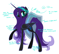 Size: 1069x970 | Tagged: safe, artist:jazzybrony, oc, oc only, oc:nyx, alicorn, pony, female, mare, raised hoof, solo