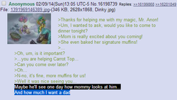 Size: 507x286 | Tagged: safe, dinky hooves, g4, /mlp/, 4chan, 4chan screencap, feels, greentext, rejection, rejection is magic, sad, text