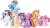 Size: 13523x7530 | Tagged: safe, artist:benybing, applejack, fluttershy, pinkie pie, rainbow dash, rarity, twilight sparkle, alicorn, earth pony, pegasus, pony, unicorn, g4, absurd resolution, colored wings, female, horn, mane six, mare, multicolored wings, rainbow power, rainbow wings, simple background, starry eyes, transparent background, twilight sparkle (alicorn), vector