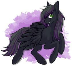 Size: 808x744 | Tagged: safe, artist:voyeurs, oc, oc only, oc:rome silvanus, pegasus, pony, green eyes, male, multicolored hair, simple background, solo, wings