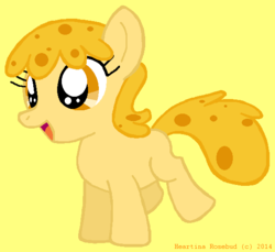 Size: 562x514 | Tagged: safe, artist:heartinarosebud, oc, oc only, cheese pony, food pony, original species, cheese, solo