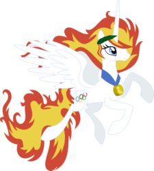 Size: 1198x1329 | Tagged: safe, artist:kaylathehedgehog, oc, oc only, alicorn, pony, alicorn oc, olympic rings, olympics, sochi 2014, solo