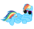 Size: 2600x2200 | Tagged: safe, artist:kuren247, rainbow dash, g4, female, simple background, solo, sunglasses, transparent background, vector