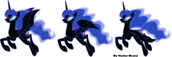 Size: 6912x2296 | Tagged: safe, artist:vector-brony, nightmare moon, alicorn, pony, g4, female, simple background, solo, transparent background