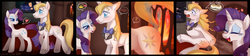 Size: 1835x412 | Tagged: safe, artist:ambunny, prince blueblood, rarity, pony, unicorn, g4, balto (film), blueabuse, burn, burned, burned butt, butt, clothes, comic, crying, female, fire, fireplace, laughing, literal butthurt, male, mare, movie reference, ouch, pain, payback, pictogram, plot, revenge, ship:rariblood, shipping, stallion, stove, straight, tears of laughter, tears of pain