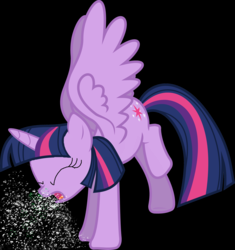 Size: 6000x6372 | Tagged: safe, artist:sneezefetishponies, twilight sparkle, alicorn, pony, g4, absurd resolution, black background, female, fetish, mare, mucous, simple background, sneezing, sneezing fetish, solo, spray, twilight sparkle (alicorn)