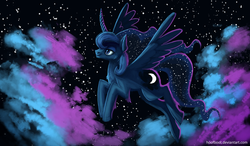 Size: 4000x2330 | Tagged: safe, artist:hoofboot, princess luna, g4, female, solo