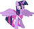 Size: 1024x869 | Tagged: safe, artist:lindana506, twilight sparkle, alicorn, pony, equestria girls, g4, my little pony equestria girls, clothes, equestria girls outfit, female, mare, simple background, solo, spread wings, twilight sparkle (alicorn), vector, white background, wings