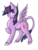 Size: 421x547 | Tagged: safe, artist:seahorse130, twilight sparkle, alicorn, classical unicorn, pony, g4, cloven hooves, female, horn, leonine tail, simple background, solo, transparent background, twilight sparkle (alicorn)