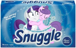 Size: 576x368 | Tagged: safe, rarity, suri polomare, g4, female, imma snuggle you, parody, ponified, snuggling, unwilling