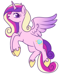 Size: 400x495 | Tagged: safe, artist:lulubell, princess cadance, g4, female, simple background, solo, transparent background