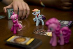 Size: 520x350 | Tagged: safe, cheerilee, pinkie pie, rainbow dash, g4, dominion, gift set, irl, photo, toy