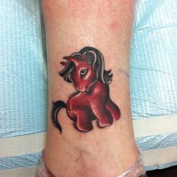 Size: 350x350 | Tagged: safe, g1, irl, photo, tattoo