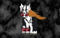 Size: 2500x1600 | Tagged: safe, artist:kimpen97, pony, bleach (manga), hollow, kurosaki ichigo, ponified, solo, unshorn fetlocks