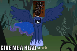 Size: 800x535 | Tagged: safe, princess luna, g4, draw on me, exploitable meme, female, give me a head, guitar, luna guitars, meme, solo