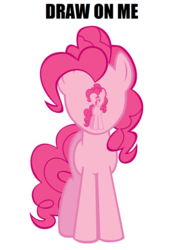 Size: 749x1024 | Tagged: safe, pinkie pie, g4, crossing the memes, draw on me, exploitable meme, female, meme, memeception, recursion, solo