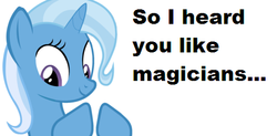 Size: 505x249 | Tagged: safe, trixie, pony, unicorn, g4, bronybait, female, mare, solo