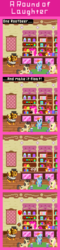 Size: 440x1820 | Tagged: safe, artist:zztfox, cheese sandwich, fluttershy, pinkie pie, rainbow dash, wild fire, g4, comic, pixel art, sibsy