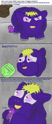 Size: 666x1570 | Tagged: source needed, safe, artist:big baybeh, fluffy pony, betrayal, crying, fluffies abusing fluffies, fluffy pony foal, fluffy pony mother, imminent abuse, imminent death, impending doom, impending mutilation, impending torture, instant ramen, retarded, stupidity