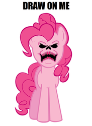 Size: 439x600 | Tagged: safe, pinkie pie, g4, draw on me, exploitable meme, female, he-man, meme, skeletor, solo