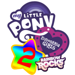 Size: 600x600 | Tagged: safe, edit, equestria girls, g4, my little pony equestria girls: rainbow rocks, kirby (series), logo