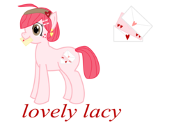 Size: 1052x744 | Tagged: safe, artist:kaleidoscopecolor, oc, oc only, earth pony, pony, heart eyes, letter, solo, wingding eyes