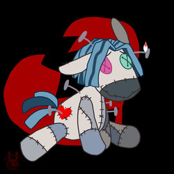 Size: 894x894 | Tagged: safe, artist:inkblot-rabbit, smarty pants, g4, hoodude, monster high, ponified, solo