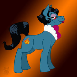 Size: 894x894 | Tagged: safe, artist:inkblot-rabbit, pony, headmistress bloodgood, looking at you, monster high, ponified, solo