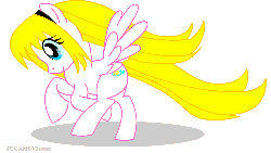 Size: 1000x567 | Tagged: safe, artist:jucamovi1992, oc, oc only, pegasus, pony, animated, running, solo