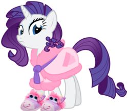 Size: 1172x1024 | Tagged: safe, artist:bobsicle0, edit, rarity, pony, unicorn, g4, suited for success, bathrobe, clothes, female, mare, robe, simple background, slippers, solo, stompy slippers, transparent background, unusual unicorn