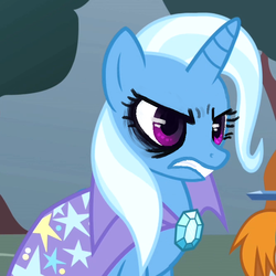 Size: 666x666 | Tagged: artist needed, safe, trixie, pony, unicorn, g4, angry, female, mare, solo