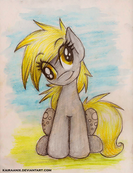 Size: 656x852 | Tagged: safe, artist:kairaanix, derpy hooves, pegasus, pony, g4, female, mare, smiling, solo