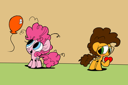 Size: 4500x3000 | Tagged: safe, artist:joeywaggoner, cheese sandwich, pinkie pie, g4, pinkie pride, balloon, colt, female, filly, glasses, hearts and hooves day, male, ship:cheesepie, straight, that pony sure does love balloons